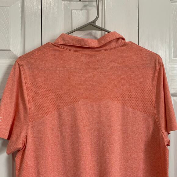 Slazenger Peach Coral Performance Breathable Gold Polo Size XL - Picture 5 of 8
